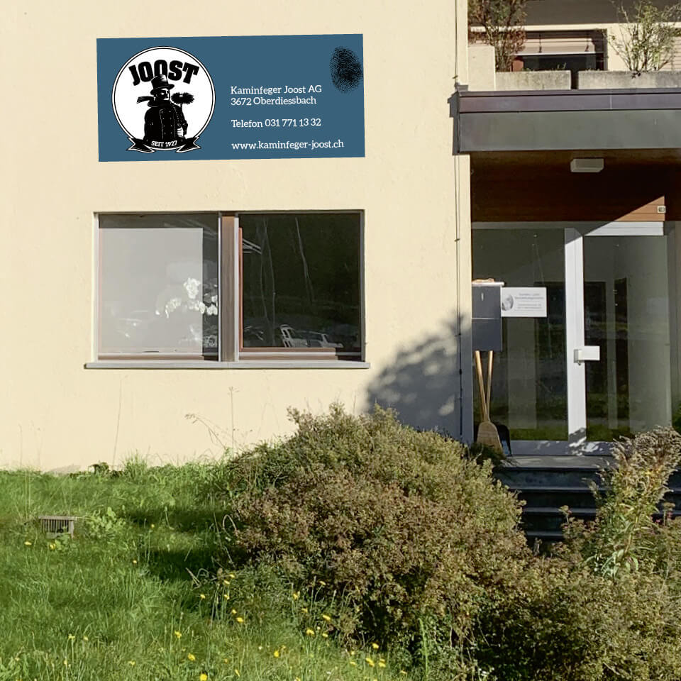 Branding: Beschriftung für Kaminfeger Joost