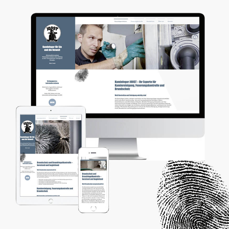 Website Kaminfeger Joost