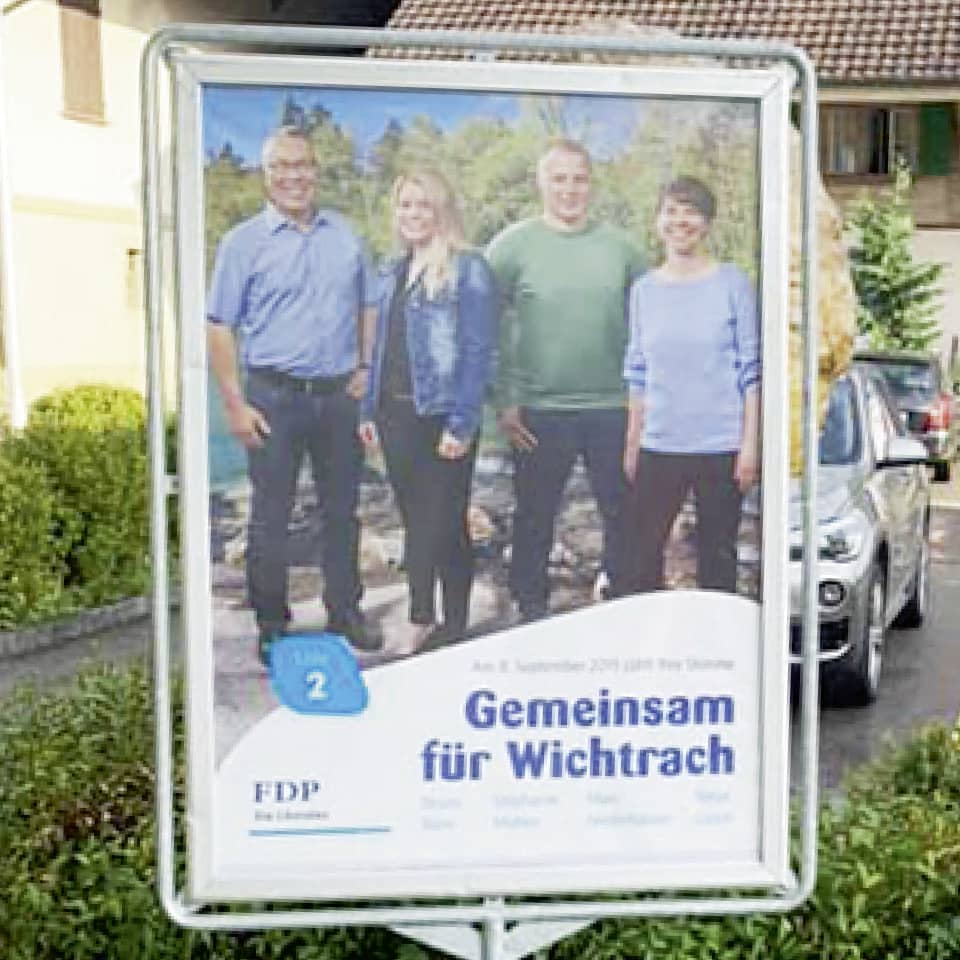 FDP Wichtrach Plakat