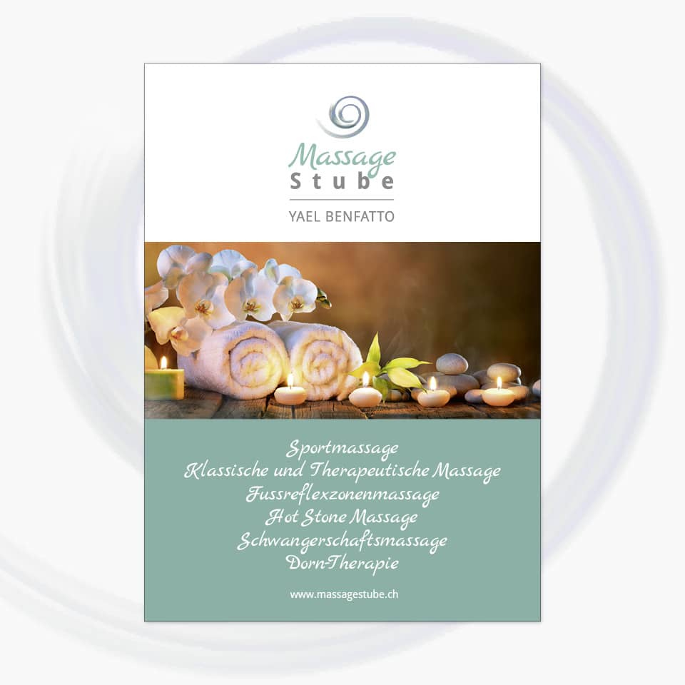 Branding Massagepraxis Flyer