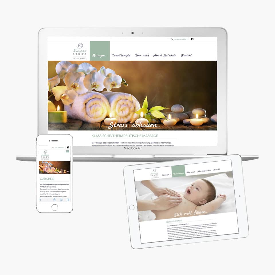 Branding Massagepraxis Website