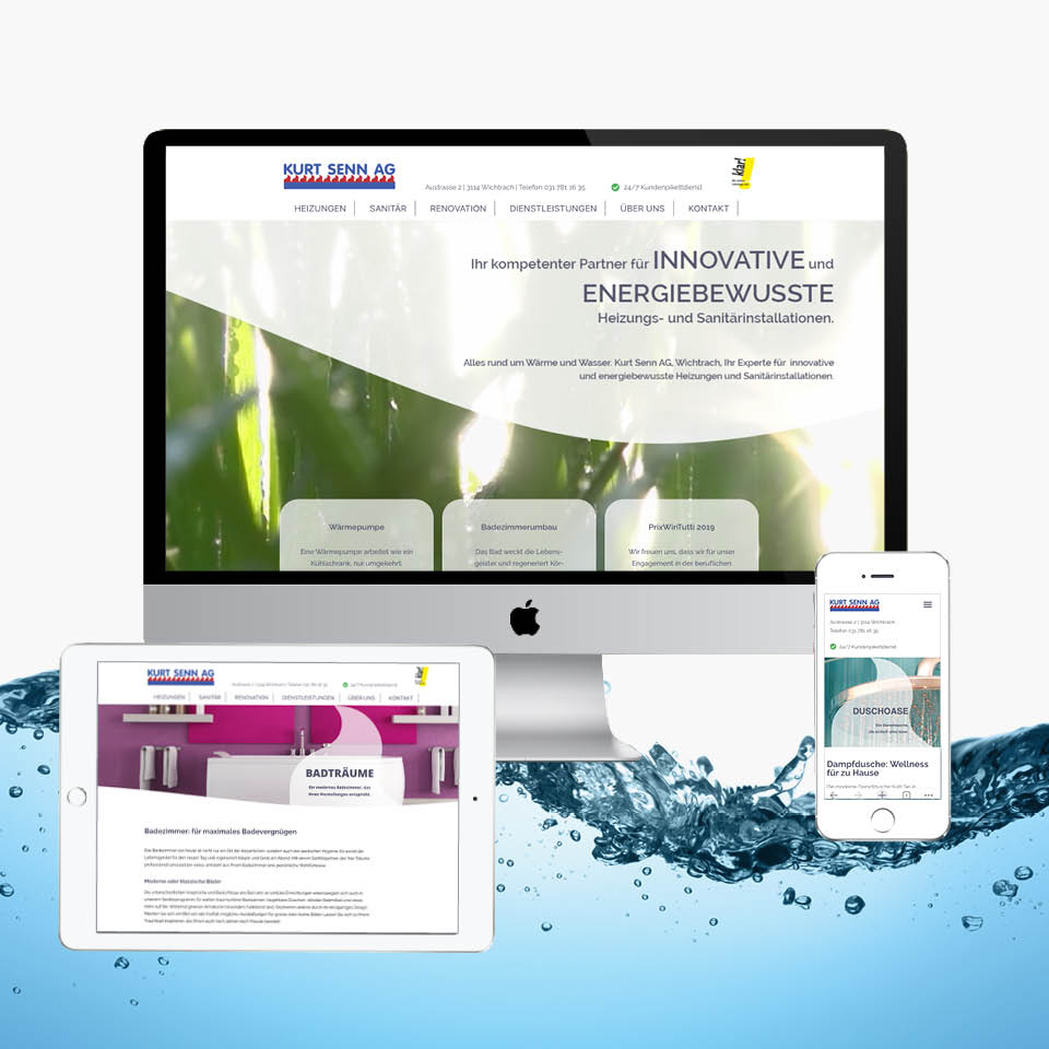 Webdsite für Sanitär