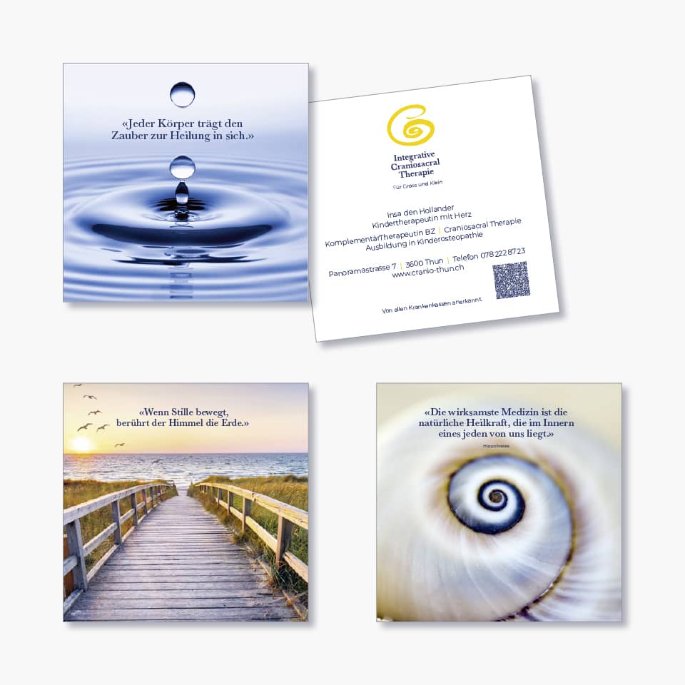 Branding Karten Craniosacral Therapie