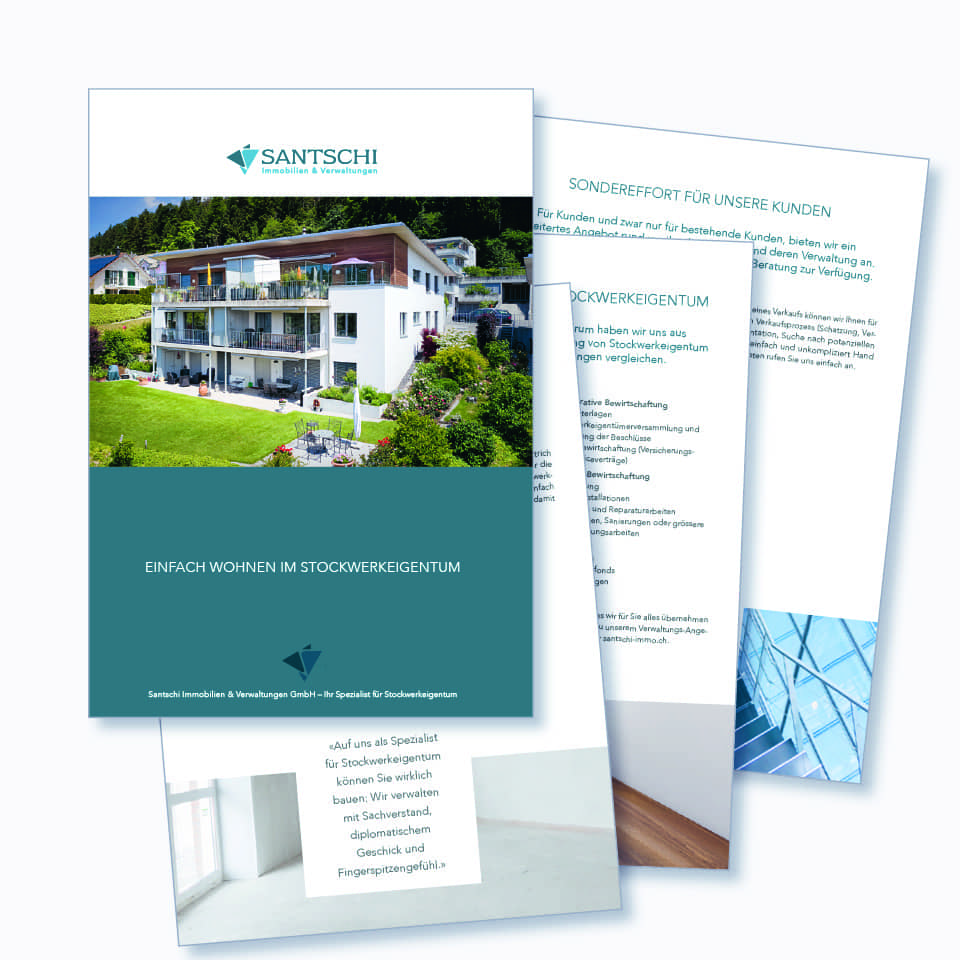 Santschi Immobilien Firmenprospekt