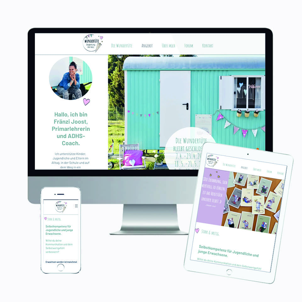 Wundertüte Logo Webdesign Fränzi Joost