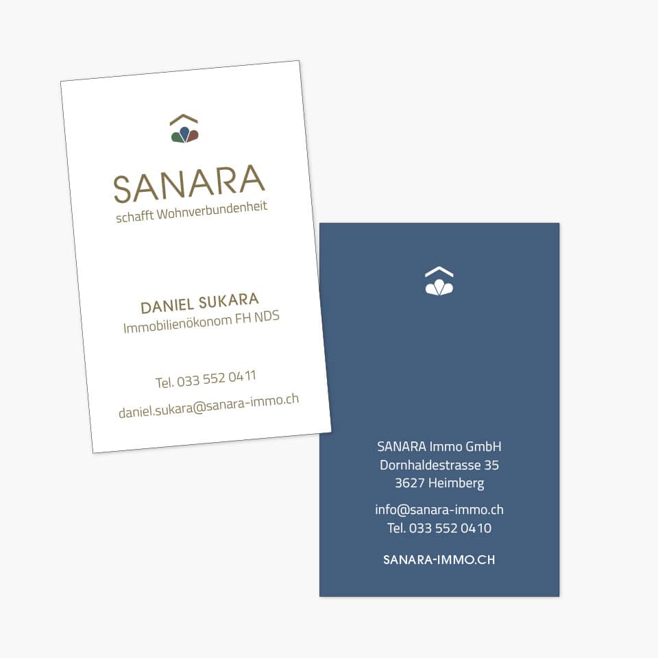 Branding Immobilienfirma Visitenkarten