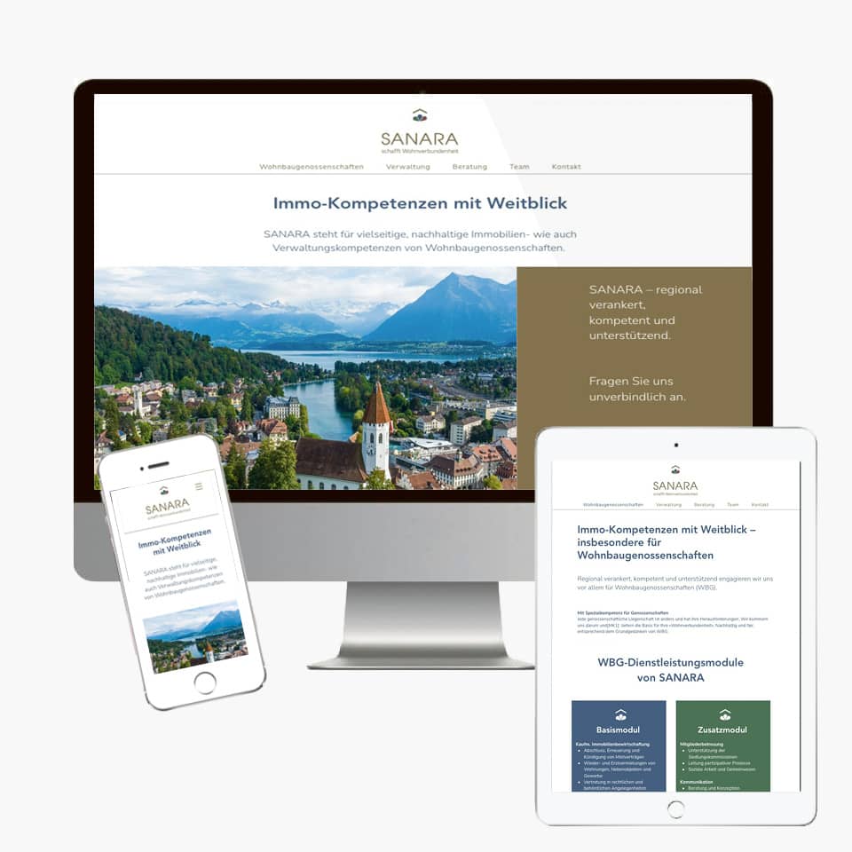 Branding Immobilienfirma Website