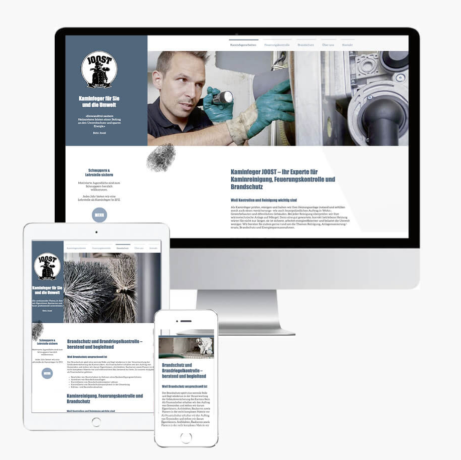 Branding: Website für Kaminfeger