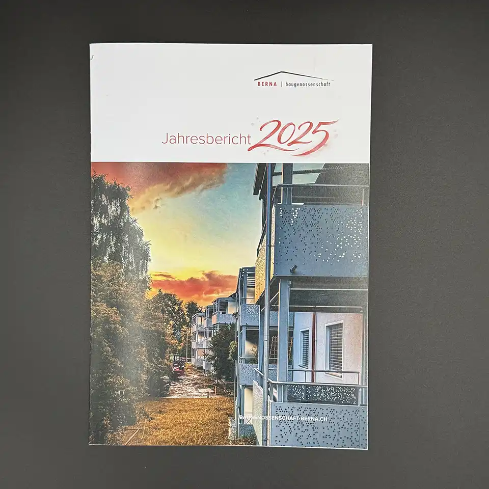 BERNA Baugenossenschaft Jahresbericht, Gestaltung omstructur
